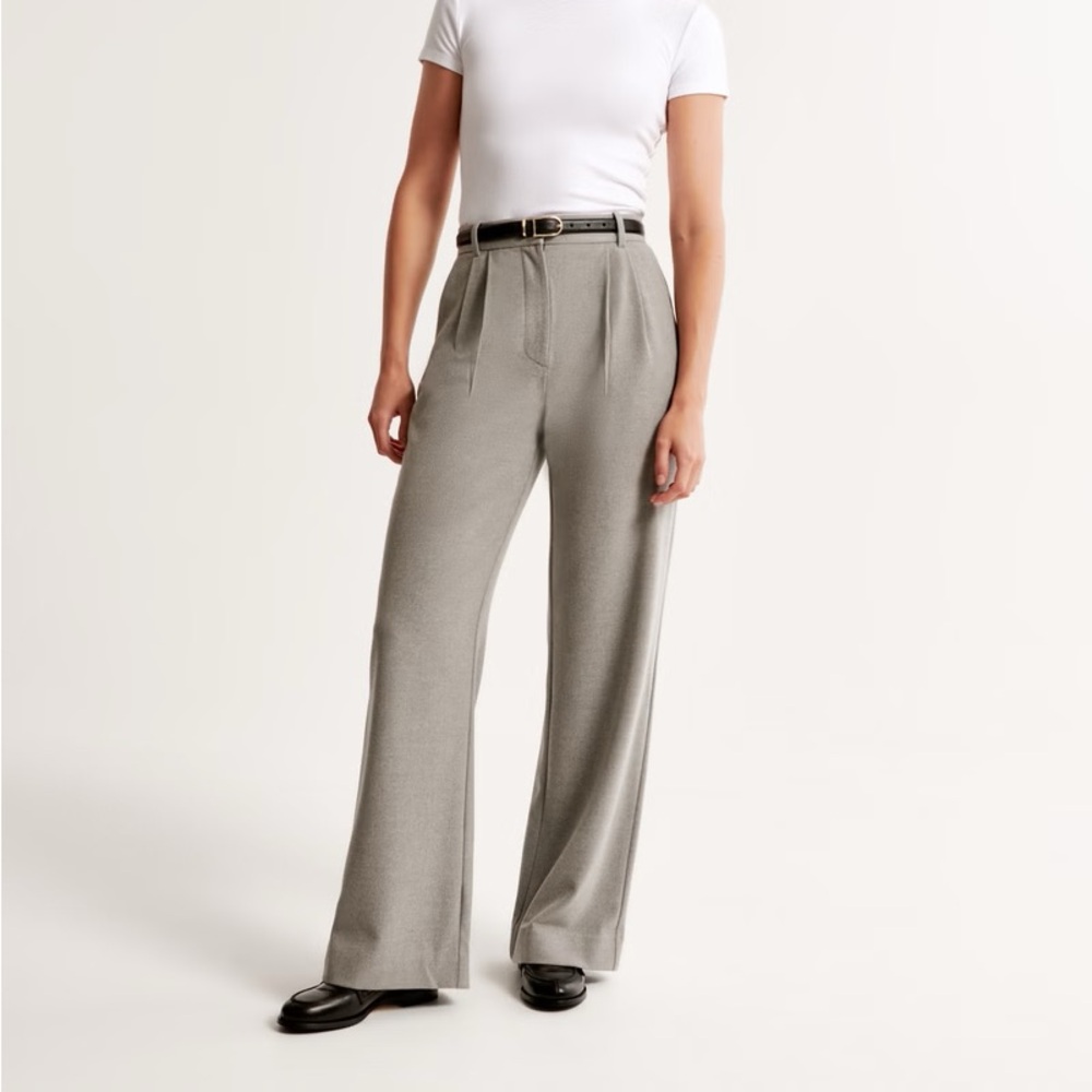 A&F Sloane Tailored Pant in an elevated wool-like fabric